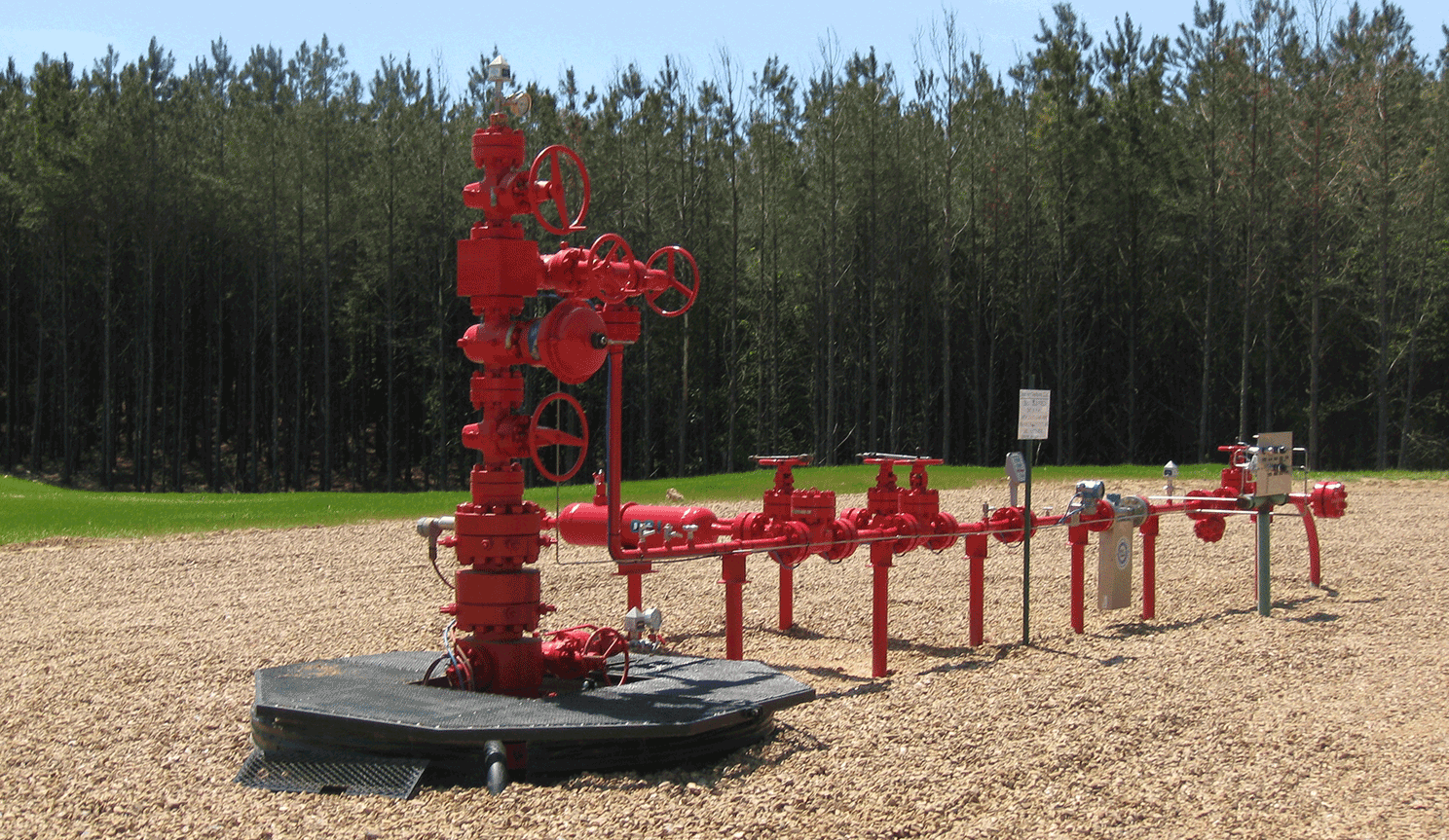 Photo of a carbon dioxide injection well.