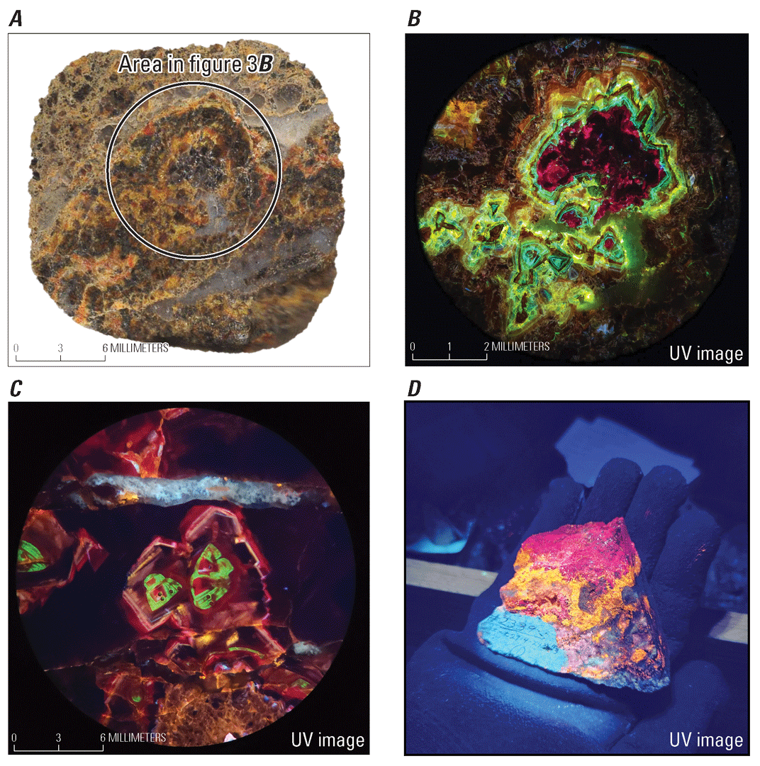 Figure 3. Four images of sphalerite.
