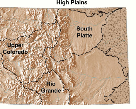 Map of NAWQA study units in Colorado.