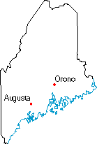 Maine location map
