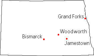 ND location map
