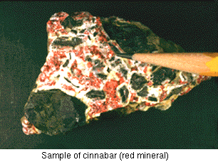 Cinnabar: Mineral information, data and localities.