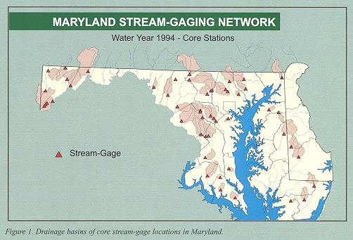 Drainage Basins of core stream-gage locations