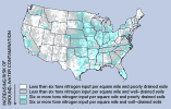 Nitrate risk map