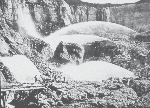 Photograph showing Monitors (water cannons)