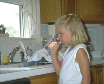 Girl Drinking Water