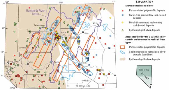 map of mineral-potential areas