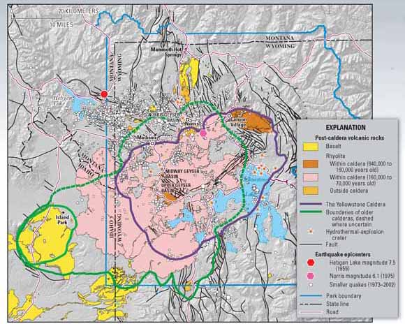 map of Yellowstone