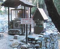 Figure 2 is a photograph showing flow-data measuring equipment.