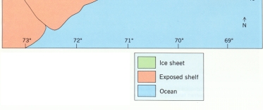 Figure 2.  The continental ice sheet advanced across Cape Cod to the islands about 23,000 years ago.