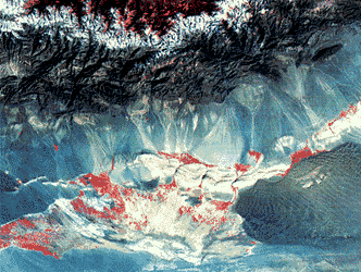 Landsat image of the TurpanDepression of China