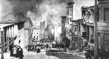 Earthquakes:  1906 San Francisco earthquake and fire