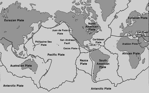 Map of Tectonic Plates