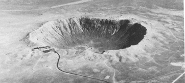 Photograph of Meteor Crater, Arizona