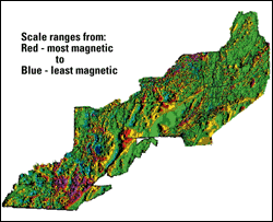 Aeromagnetic map of Region 9