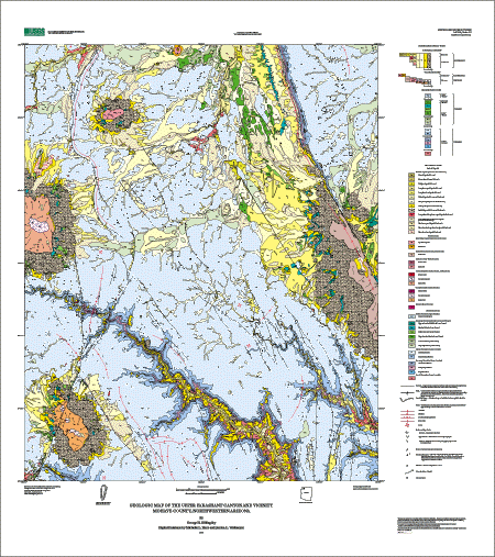 Geological map of the Upper Parashant Canyon area of Mojave county, Arizona.