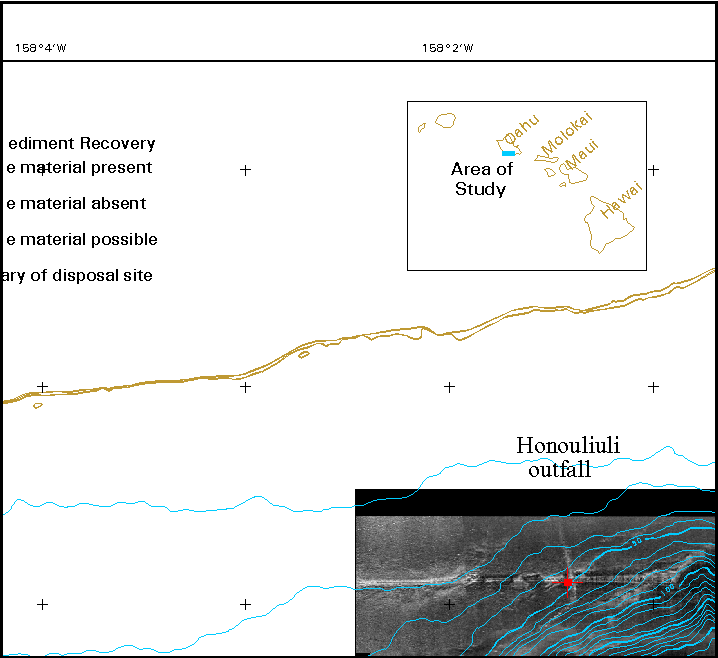  section of sidescan-sonar image 