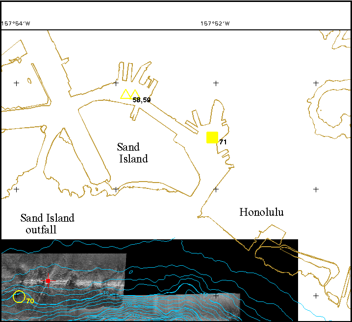  section of sidescan-sonar image 