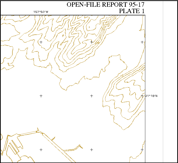  section of sidescan-sonar image 