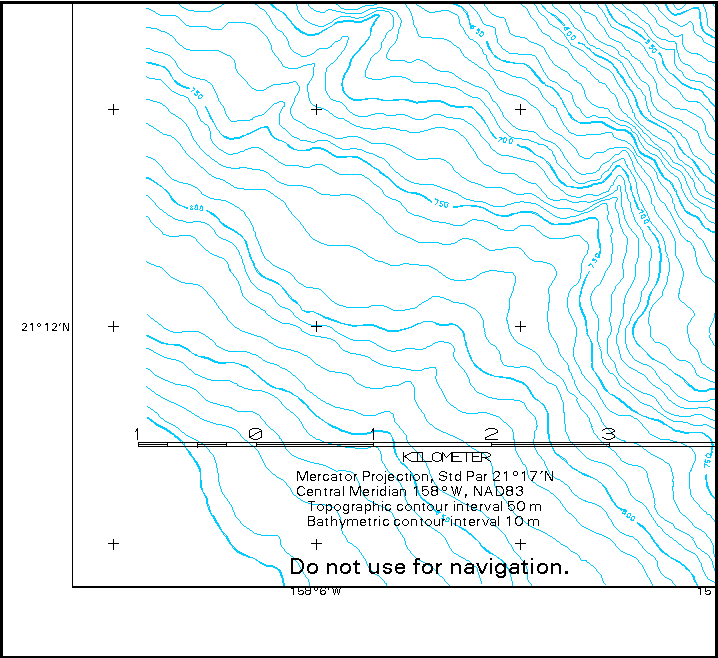  section of sidescan-sonar image 