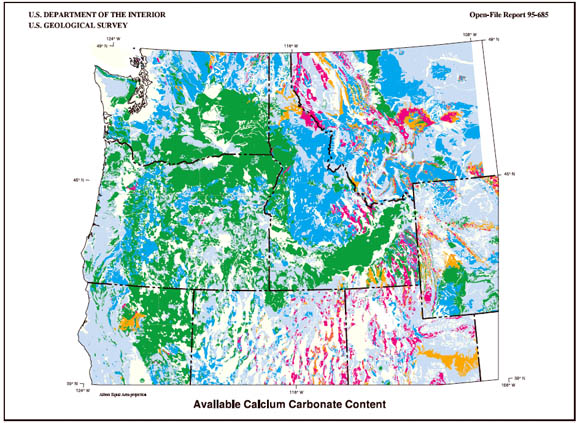 Map Of The Pacific Northwest Digital Maps Of Compositionally Classified Lithologies Derived From  1:500,000-Scale Geologic Maps For The Pacific Northwest