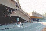 Collapsed I-10 freeway