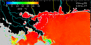 August 95 Sea Surface Temperature image