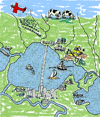 illustration of the Pontchartrain area