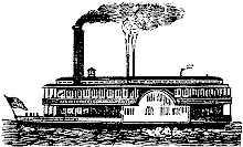 illustration of a steamboat.