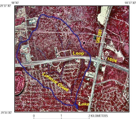 Figure 1. Lorence Creek watershed upstream of Lorence 
Creek Lake