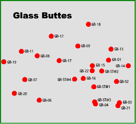Glass Buttes well location map