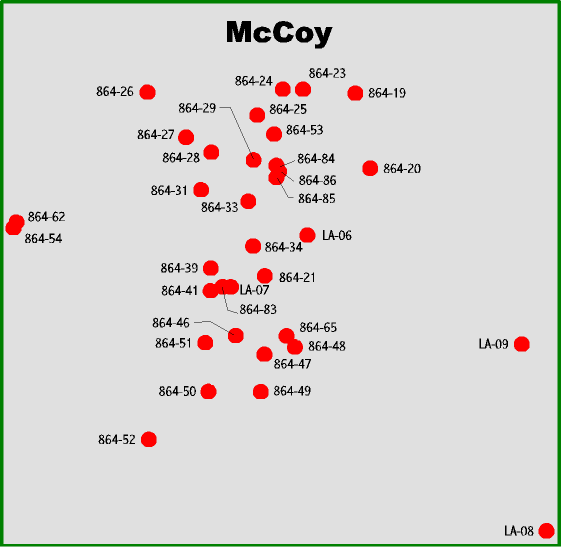McCoy well location map