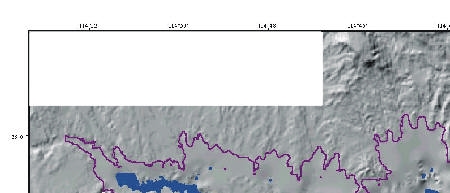 Figure 7.   Thickness of sediment, in meters, that has accumulated in Boulder Basin and Las Vegas Bay since impoundment of Lake Mead.