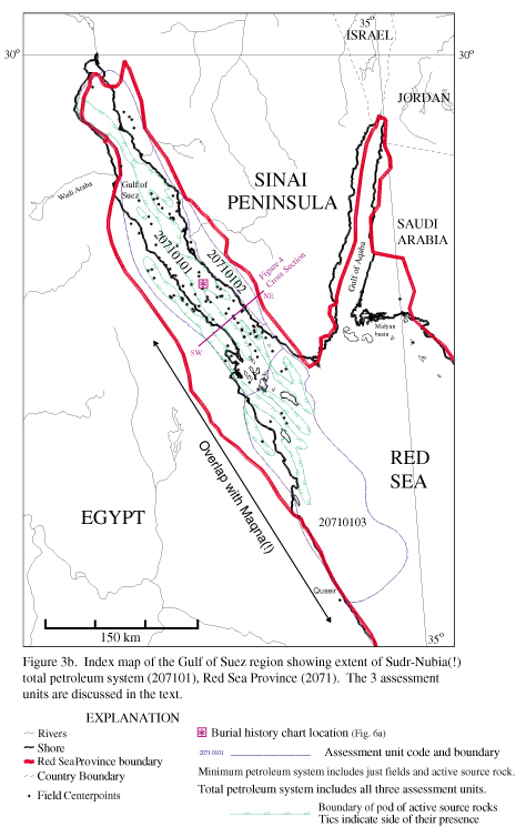 Figure 3b. Index map of the Gulf of Suez region