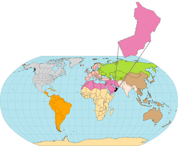 World Map with Province