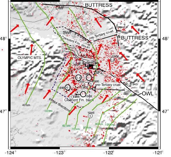 Figure 63---Earthquakes at depths from 15-30 km