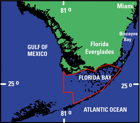 Map showing study area in south Florida
