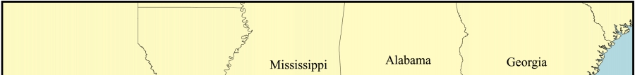 Figure 4. Map of the geomorphology variable for the U.S. Gulf of Mexico coast.