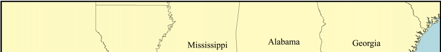 Figure 8. Map of the coastal slope of the U.S. Gulf of Mexico coast.