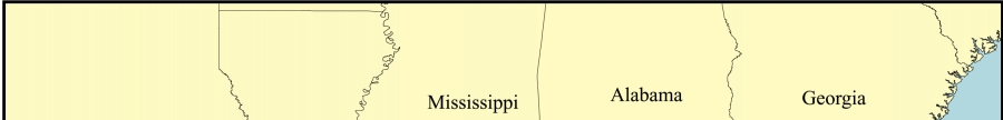 Figure 9.Map of the erosion rate variable for the U.S. Gulf of Mexico coast.