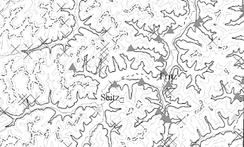 Portion of the Irvine 30 x 60 minute quadrangle map