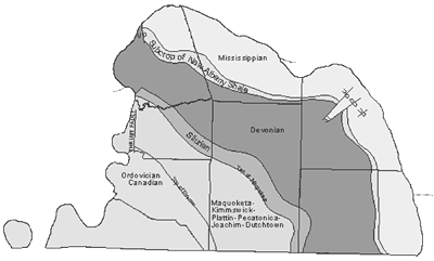 ubsurface topographic map and paleogeologic map