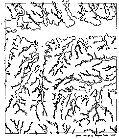 Scan of alluvial linework