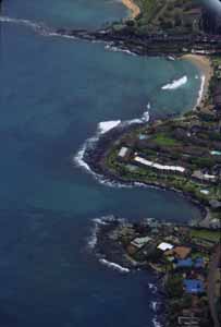 [Flemmings Beach, Maui, aerial]