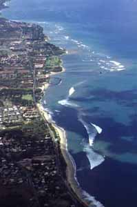 [Honokowai Beach Park, Maui, aerial]