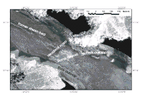 Figure 10.  Sidescan image of the delta front part of the delta off Las Vegas Wash.