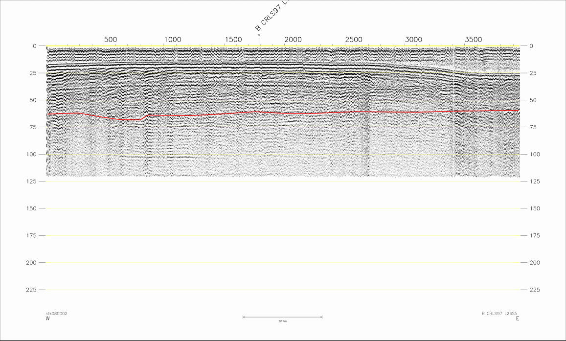 Seismic Reflection Profile,  Year and Line No.: 97L26s5 (150279 bytes)