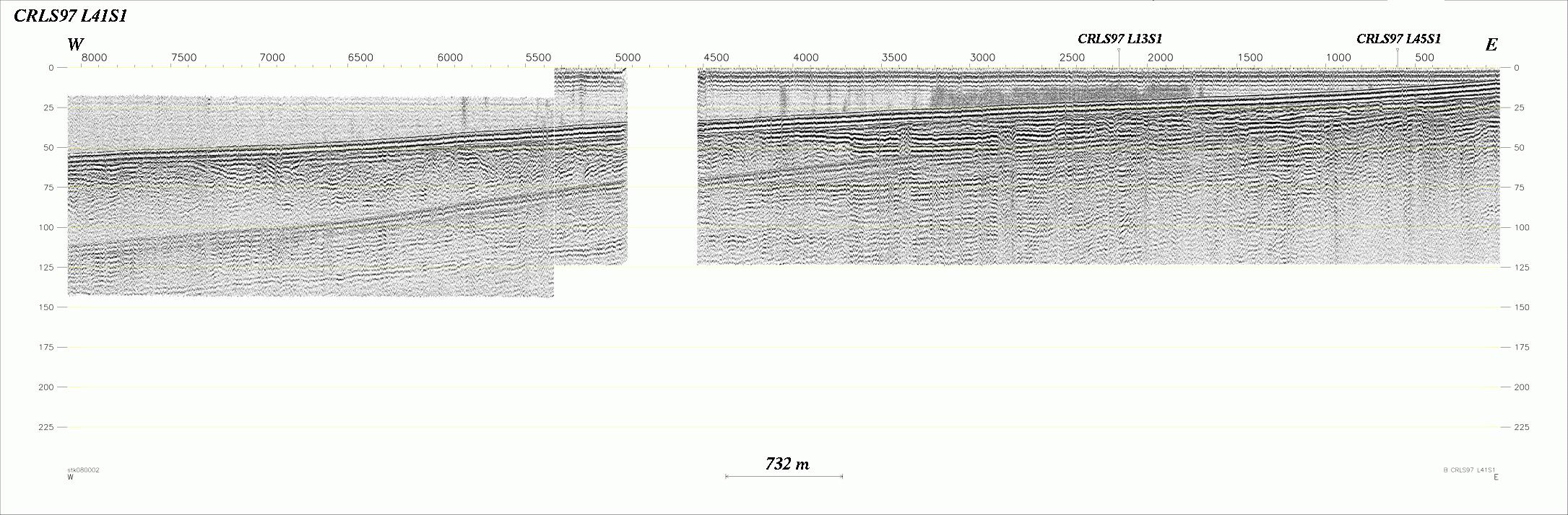 Seismic Reflection Profile Line No.: L41s1 (283275 bytes)