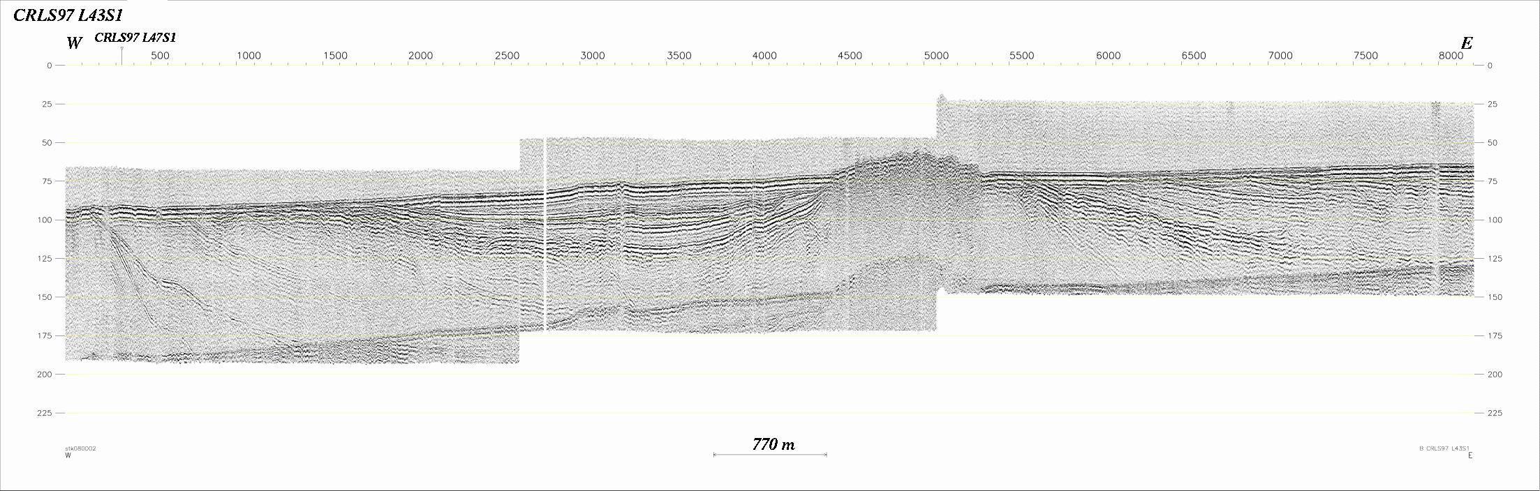 Seismic Reflection Profile Line No.: L43s1 (281963 bytes)