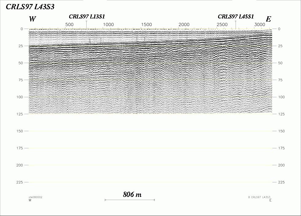 Seismic Reflection Profile Line No.: L43s3 (129091 bytes)